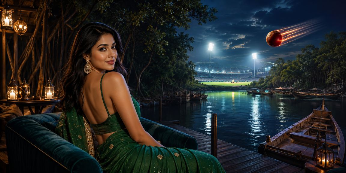 খুলনায় ক্রিকেট ম্যাচ দেখতে দেখতে y19e মোবাইল বেটিং প্ল্যাটফর্মে বাংলাদেশি মডেল